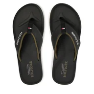Klapki i japonki męskie - Japonki Tommy Hilfiger Padded Comfort Hilfiger B Sandal FM0FM05440 Czarny - miniaturka - grafika 1