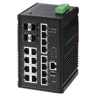 Pozostałe akcesoria sieciowe - Edimax IGS-5416P łącza sieciowe Zarządzany Gigabit Ethernet (10/100/1000) Obsługa PoE Czarny IGS-5416P IGS-5416P - miniaturka - grafika 1