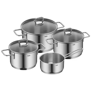 Silit Alicante Zestaw Garnków Indukcyjnych 4 Szt. Stal Nierdzewna Srebrny - Zestawy garnków i patelni Silit Alicante Zestaw Garnków Indukcyjnych 4 Szt. Stal Nierdzewna Srebrny - Zestawy garnków i patelni - miniaturka - grafika 1