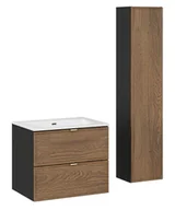 Meble łazienkowe - Zestaw mebli łazienkowych z umywalką - Arvenax 10X - miniaturka - grafika 1