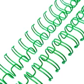 Okładki do laminatorów i bindownic - GRZBIET DRUTOWY do bindowania 5/8" jasno-zielony - miniaturka - grafika 1