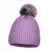 Czapki damskie - Ciepła Czapka Damska Z Wywinięciem Jesień Zima - miniaturka - grafika 1