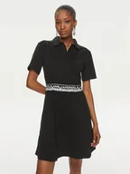 Sukienki - KARL LAGERFELD Sukienka codzienna 241W1350 Czarny Regular Fit - miniaturka - grafika 1