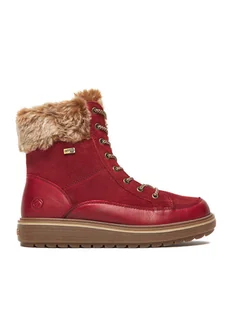 Remonte Trzewiki CEO-D0U78-35 Czerwony - Botki damskie - miniaturka - grafika 1