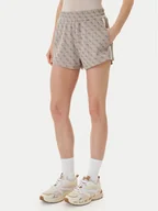 Spodenki damskie - Guess Szorty sportowe V6GD02 K2959 Beżowy Regular Fit - miniaturka - grafika 1