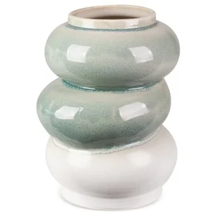Wazon Ceramiczny Liana 21X19X26 Miętowy - Wazony i flakony - miniaturka - grafika 1