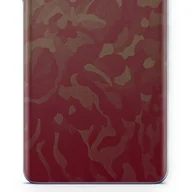 Folie ochronne do telefonów - Folia naklejka skórka strukturalna na TYŁ do Apple iPhone 4 - Moro | Camo Bordowy - apgo SKINS - miniaturka - grafika 1