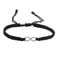 Bransoletki - Bransoletka nieskończoność, makrama, stal chirurgiczna / JG. Projekt - miniaturka - grafika 1