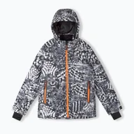 Kurtki narciarskie - Kurtka narciarska dziecięca Reima Tirro biało-czarna 5100075B-9992 128 - miniaturka - grafika 1