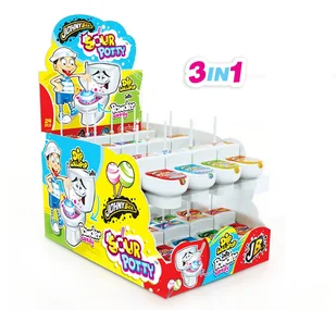 JOHNY BEE LIZAK SOUR POTTY - Gumy do żucia, lizaki, dropsy - miniaturka - grafika 1