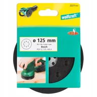 Materiały ścierne - Wolfcraft Dysk szli&#64257;erski 125 mm z mocowaniem na rzep do Bosch PEX 12, PEX 125 PEX 400 22270 (2227000) - miniaturka - grafika 1