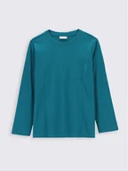 Bluzy dla chłopców - Coccodrillo Bluzka ZC2143101BAB Zielony Regular Fit - miniaturka - grafika 1
