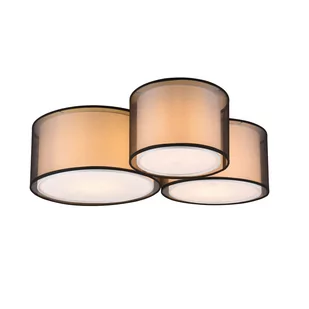 Trio Burton 611490332 kinkiet lampa ścienna 3x40W E27 czarny - Lampy ścienne - miniaturka - grafika 1