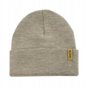 Aliap Czapka dziecięca rozm .50-52 Beżowy Wełna merino 100% - Czapki dla dzieci - miniaturka - grafika 1