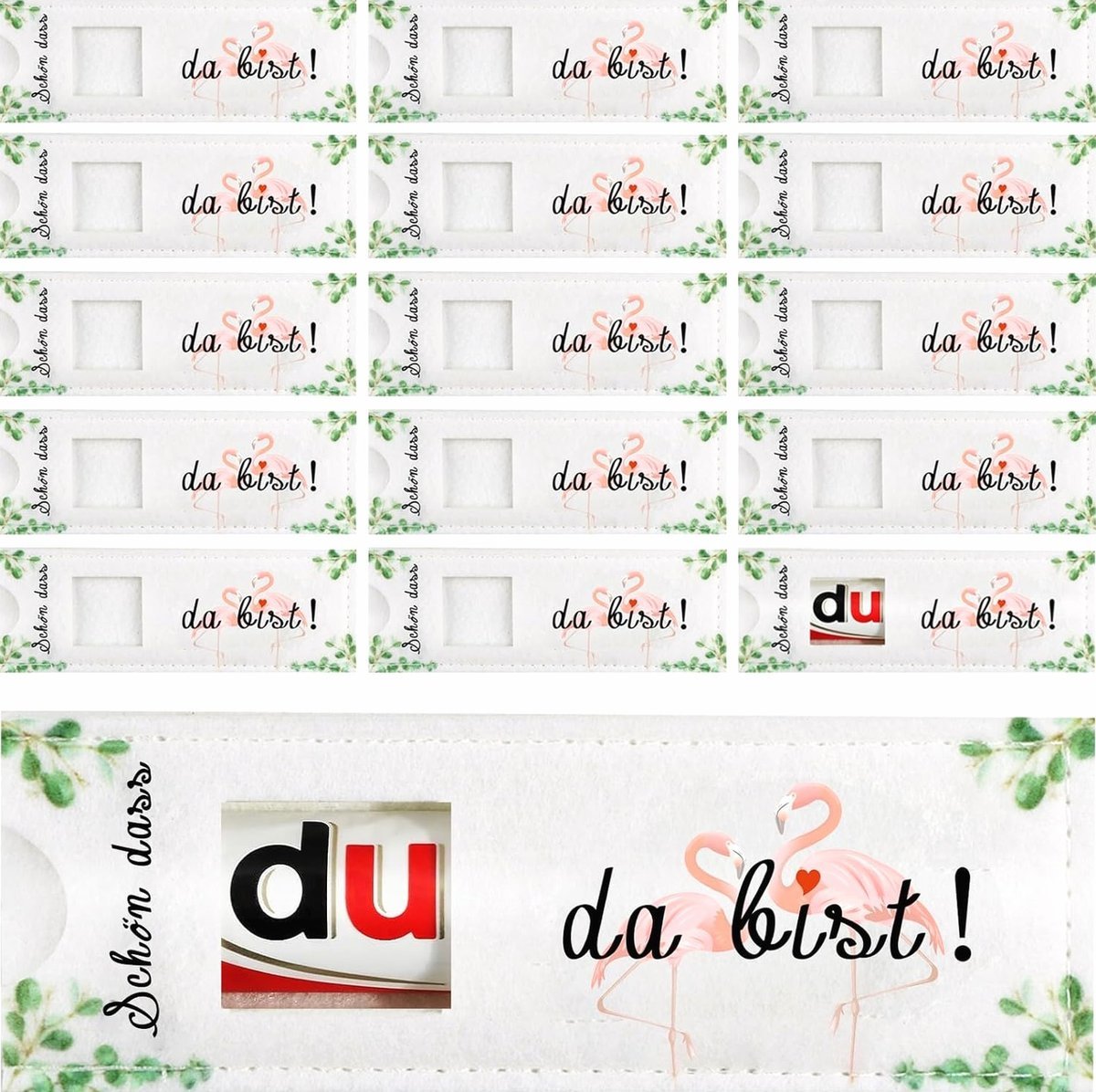 ETUI 24 SZTUK FILCOWE NA CZEKOLADĘ DEKORACJA PREZENTÓW
