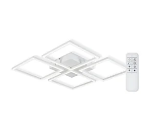 Top Light - LED Ściemnialny żyrandol natynkowy 4xLED/16,25W/230V czworokątny biały + pilot - Lampy sufitowe - miniaturka - grafika 1