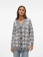Swetry damskie - Vero Moda Kardigan w kolorze szarym - miniaturka - grafika 1