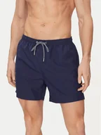 Kąpielówki męskie - HOM Szorty kąpielowe 402537 Granatowy Regular Fit - miniaturka - grafika 1