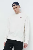 Bluzy męskie - Dickies bluza bawełniana męska kolor beżowy gładka - miniaturka - grafika 1