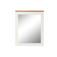Lustra - Lustro ścienne DKD Home Decor Biały Brązowy Drewno akacjowe Drewno mango Urban 90 x 1,5 x 113 cm - miniaturka - grafika 1