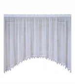 Firany - Firana gotowa 300x120,łuk,biały woal, angielka 8cm - miniaturka - grafika 1