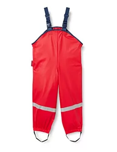 Playshoes Unisex dzieciÄ™ce spodnie przeciwdeszczowe, wiatro- i wodoodporne spodnie marynarskie, czerwony, 140 - Spodnie i spodenki dla chłopców - miniaturka - grafika 1