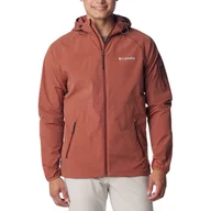 Bluzy sportowe męskie - Męski Softshell COLUMBIA TALL HEIGHTS HOODED SOFTSHELL 1975591229 – Czerwony - miniaturka - grafika 1