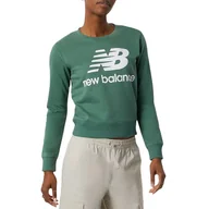 Bluzy sportowe damskie - Bluza New Balance WT03551JD - zielona - miniaturka - grafika 1