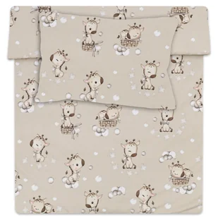 Pościel dziecięca 100x135 bawełna - pościel dziecięca komplety pościeli dla chłopców i dziewcząt poszwa na kołdrę 100 x 135 cm poszewka 40x60 Żyrafy - Pościel dla dzieci - miniaturka - grafika 1