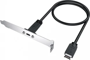 Graugear Graugear USB-E auf USB-C Erweiterungskabel, inkl PCI-Halterung - Akcesoria do komputerów stacjonarnych - miniaturka - grafika 1