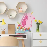Naklejki na ścianę - Naklejka Dekoracyjna Jednorożec Rmk4666Gm - miniaturka - grafika 1