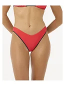 Stroje kąpielowe - Majtki kąpielowe RIP CURL V 80 High Skimpy Leg czerwone S - miniaturka - grafika 1