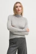 Swetry damskie - Pepe Jeans sweter ELVA damski kolor szary lekki z półgolfem PL505961 - miniaturka - grafika 1