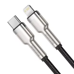 Kabel USB-C do Lightning Baseus Cafule, PD, 20W, 0,25m (czarny) - Kable USB - miniaturka - grafika 2