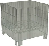 Pojemniki przemysłowe - Damnix Kontener/Kosz wystawowy, siatkowy składany DSK 800x800 H780 - miniaturka - grafika 1