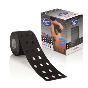 Cure Tape PUNCH kinesiotaping Czarny 5cm x 5m - Akcesoria do rehabilitacji - miniaturka - grafika 1