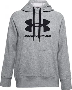 Under Armour Under Armour Rival Fleece Logo Hoodie 1356318-035 szary XS - Bluzy damskie - miniaturka - grafika 1