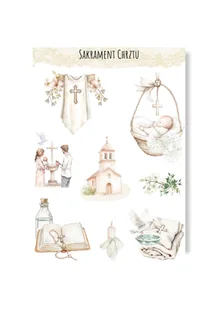 Naklejki dla dziecka z okazji chrztu do albumu - Scrapbooking - miniaturka - grafika 1