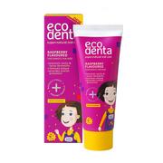 Pasty do zębów - Ecodenta Super+Natural Oral Care Raspberry pasta do zębów 75 ml dla dzieci - miniaturka - grafika 1