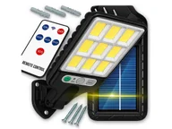 Lampy ogrodowe - Lampa Latarnia Solarna Uliczna Led Cob Z Czujnikiem Ruchu Zmierzhu + Pilot - miniaturka - grafika 1