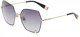 Furla Unisex SFU599 okulary przeciwsłoneczne, złote, rozmiar 58, złoto, 58 - Okulary przeciwsłoneczne - miniaturka - grafika 1