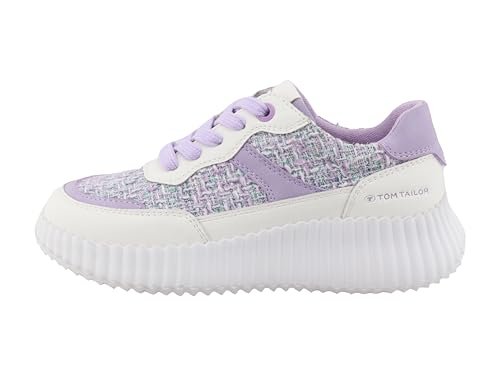 Tom Tailor Kids Dziewczęce 9570180001 sneakersy, Biały liliowy, 37 EU