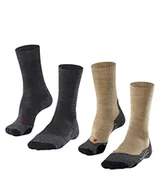 Skarpetki damskie - FALKE Kobiety Skarpety do wędrówek TK2 Explore 2-Pack W SO Wełna Merynosa przeciw pęcherzom grube 2 Pak, Wielokolorowy (Sortiment 0030), 37-38 - miniaturka - grafika 1