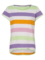 Koszulki i topy damskie - Esprit Casual - T-shirt damski, biały|wielokolorowy - miniaturka - grafika 1