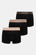 Majtki męskie - Lacoste bokserki 3-pack męskie kolor czarny - miniaturka - grafika 1