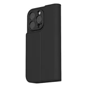 Etui i futerały do telefonów - Moshi Overture MagSafe - Skórzane etui 3w1 z klapką iPhone 16 Pro (Charcoal Black) - miniaturka - grafika 1