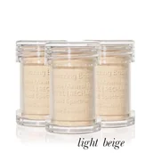 Pudry do twarzy - Jane Iredale, Amazing Base Refillable Brush, puder, SPF 20, Wkłady, Light Beige - miniaturka - grafika 1