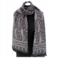 Apaszki i szaliki damskie - Szal Szalik Damski Orientalny Wzór Pałacowa Noc Niespotykany Turecki Jedwab - miniaturka - grafika 1