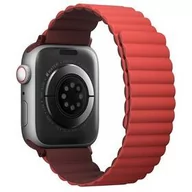 Akcesoria do smartwatchy - Apple Pasek wymienny Uniq Revix Reversible na Watch 38/40/41mm UNIQ-41MM-REVMRNCRL) Czerwony/Bordowy - miniaturka - grafika 1