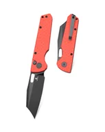 Noże - Nóż składany Bestechman Guardian Red G10 w/ Carbon Fiber Pattern, Black PVD D2 (BMK11F) - miniaturka - grafika 1